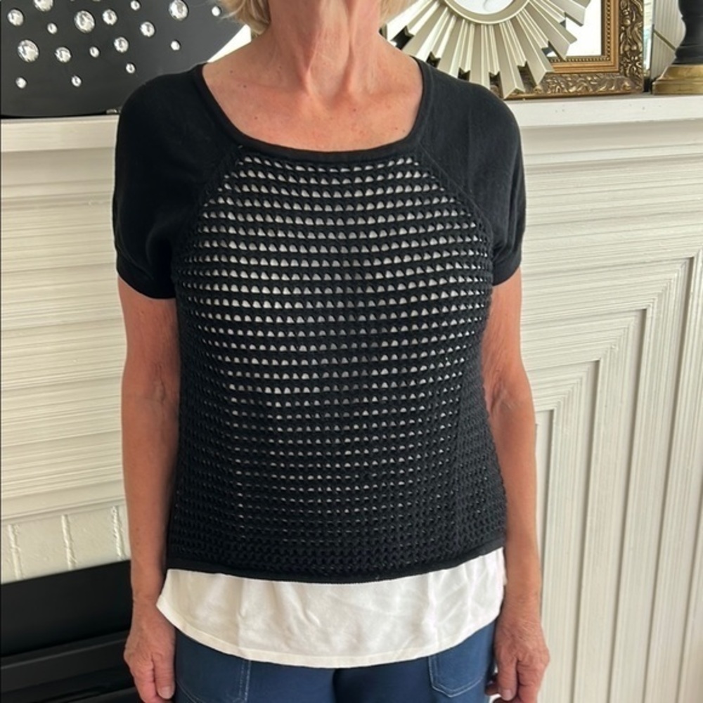 Black and White Women's Top